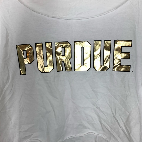 PINK Victoria's Secret Crop Top Large Purdue Z11 - Picture 8 of 8